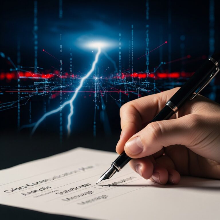 Notfallplan bei der B2B-Krisenkommunikation nach einem Cyber-Angriff – Schutz der Unternehmensreputation durch Dirk Roebers.